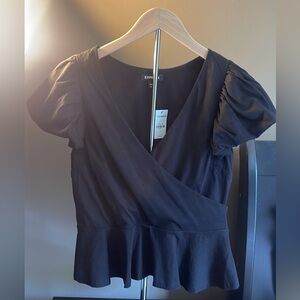 Women’s black short sleeve shirt